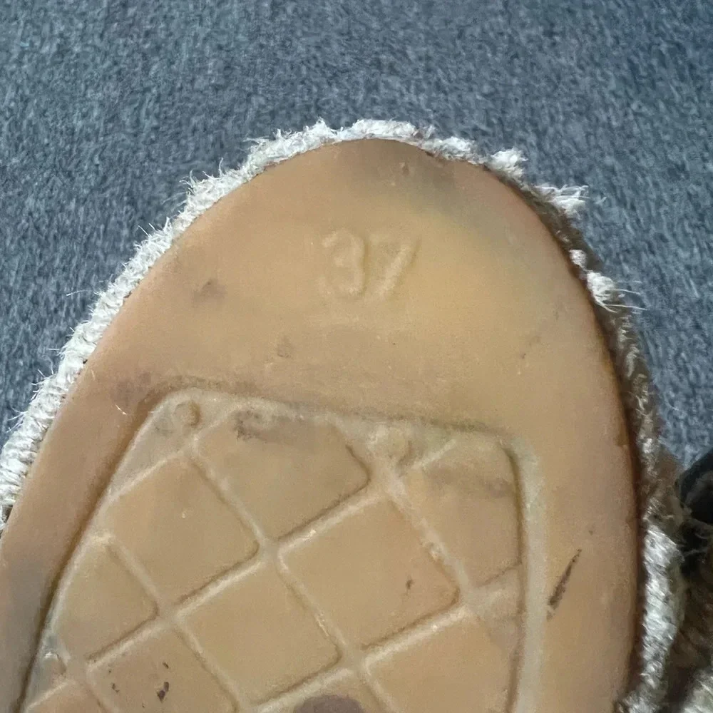 Chanel Black Espadrilles, size 37